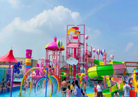Candy disegna la vetroresina Aqua Playground Park per la famiglia interattiva dell'adolescente