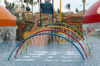 Le fontane di Aqua Playground Spray della spruzzata della porta dell'arcobaleno giocano la struttura