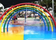 Gioco dell'acqua della porta dell'arcobaleno dei bambini, attrezzatura del parco dell'acqua dello spruzzo, struttura del gioco delle fontane