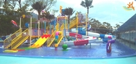 Casa all'aperto dell'acqua della famiglia di Aqua Playground Games Fiberglass Slide di estate per il parco a tema