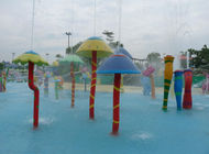 La piscina scherza il vetro di fibra del gruppo del fungo di Rainning del parco dell'acqua del campo da giuoco dell'acqua