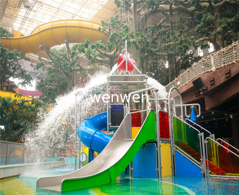 Più di 120 mesi di vita del parco acquatico scivolo con supporto in acciaio galvanizzato al carbonio
