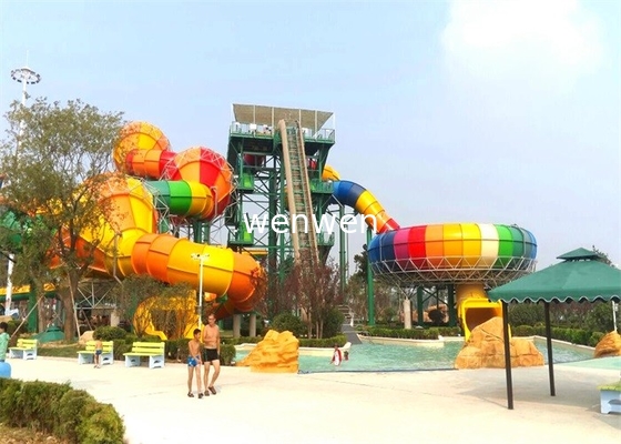 Mescoli l'acquascivolo a spirale 5m di colore 2000sq.m per i bambini