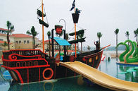 Nave di pirata di ROHS Mini Water Park Equipment Wood con lo scorrevole della vetroresina