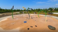 I bambini galvanizzati del tubo innaffiano il parco della spruzzata dei bambini interattivi del campo da giuoco