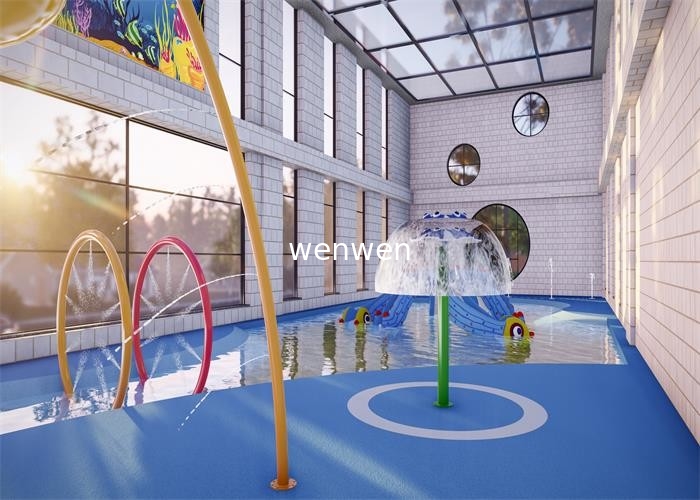 I bambini di Corlorful spruzzano la pianta 100SQm del parco dell'acqua di avventura